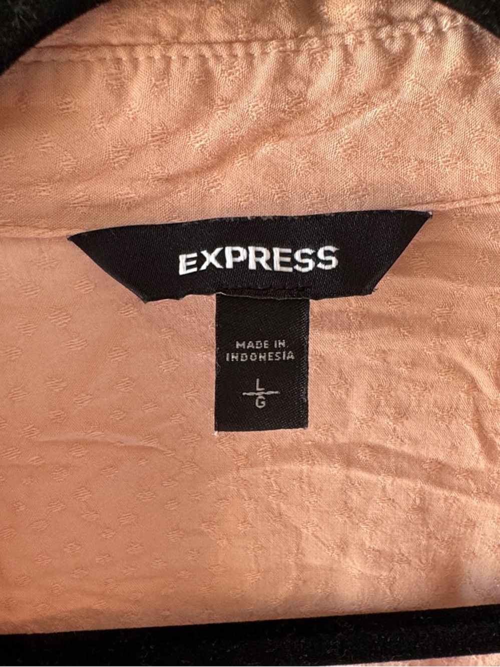 Express Soft Blush Pink Button-Up Shirt - Picture 2 of 5